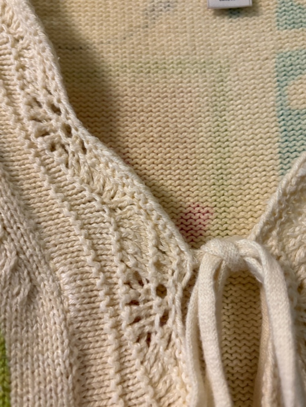 Anthropologie Tie-front Knit Top/Vest - Picture 3 of 5